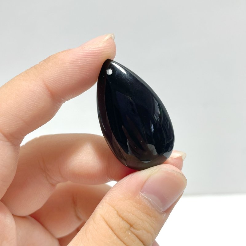 Black Obsidian Teardrop Accessory Pendant DIY Wholesale - Wholesale Crystals