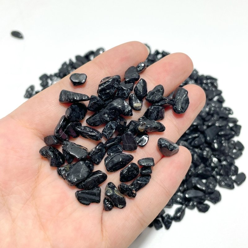 Black Tourmaline Gravel Chips Wholesale - Wholesale Crystals