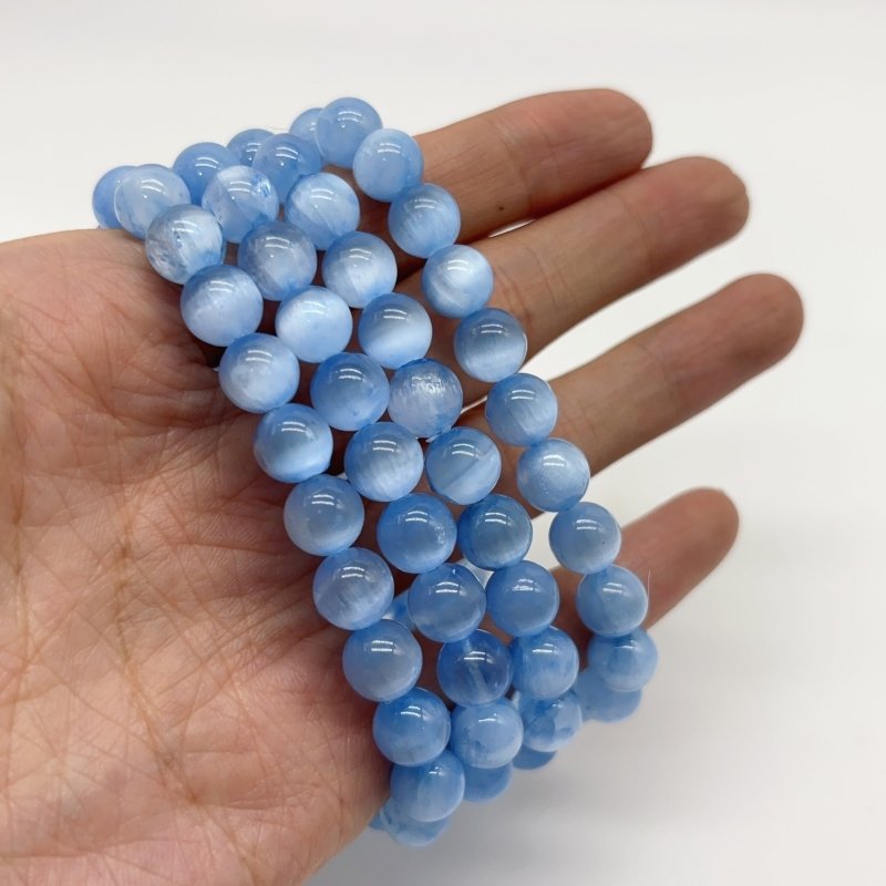 Blue Aura Selenite Crystal Bracelet Wholesale -Wholesale Crystals