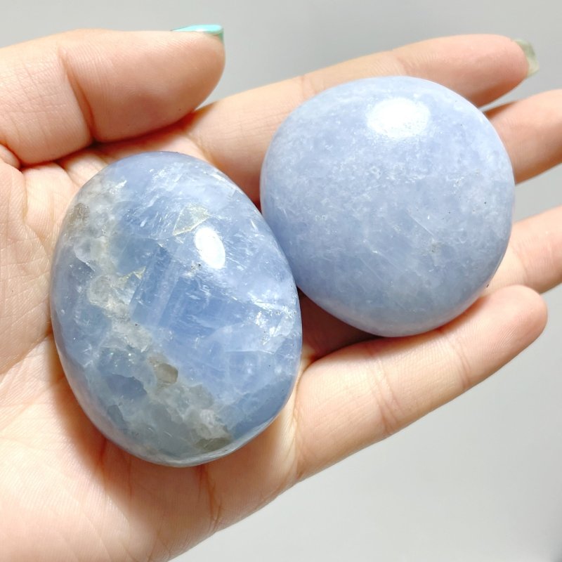 Blue Calcite Palm Wholesale 4.5 - 7cm/3 - 5cm - Wholesale Crystals