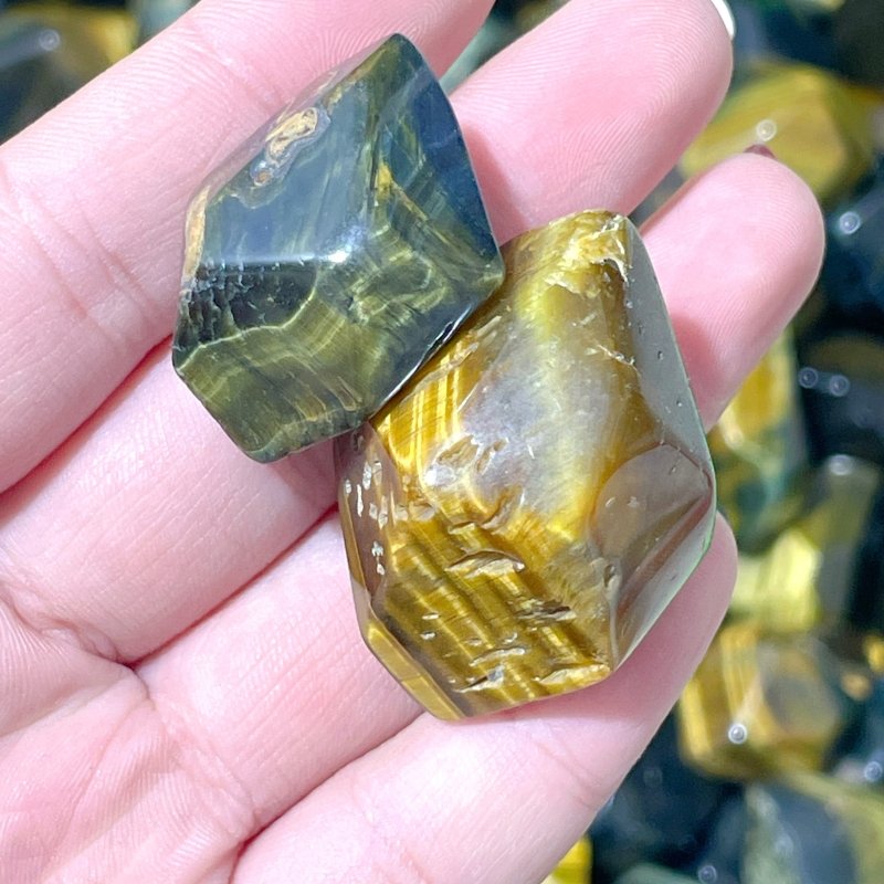 Blue&Yellow Tiger Eye Free Form Wholesale - Wholesale Crystals