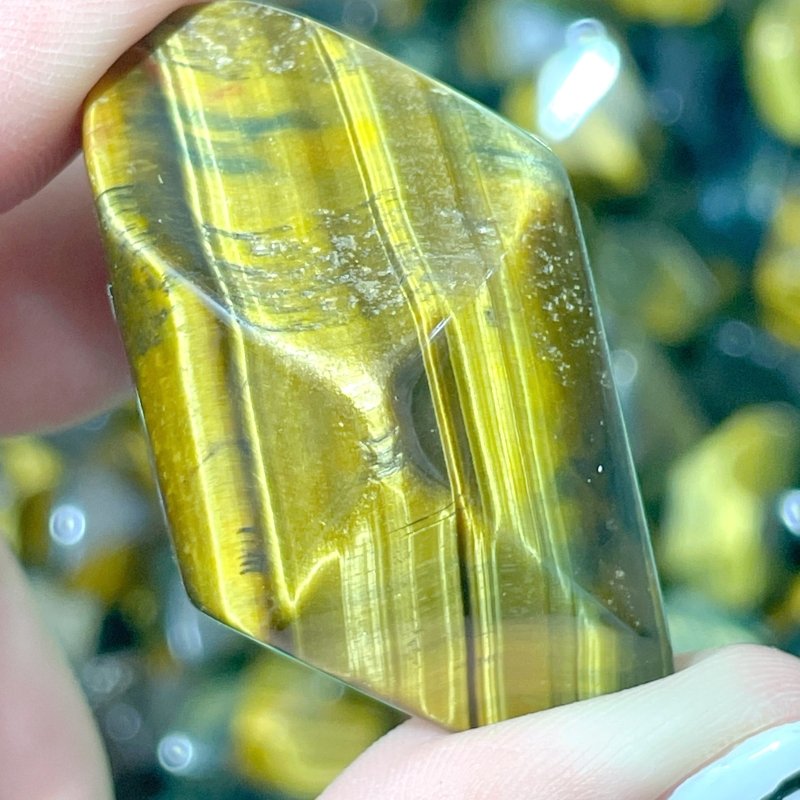 Blue&Yellow Tiger Eye Free Form Wholesale - Wholesale Crystals