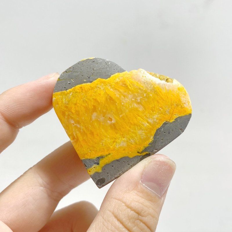 Bumblebee Jasper Heart Wholesale - Wholesale Crystals