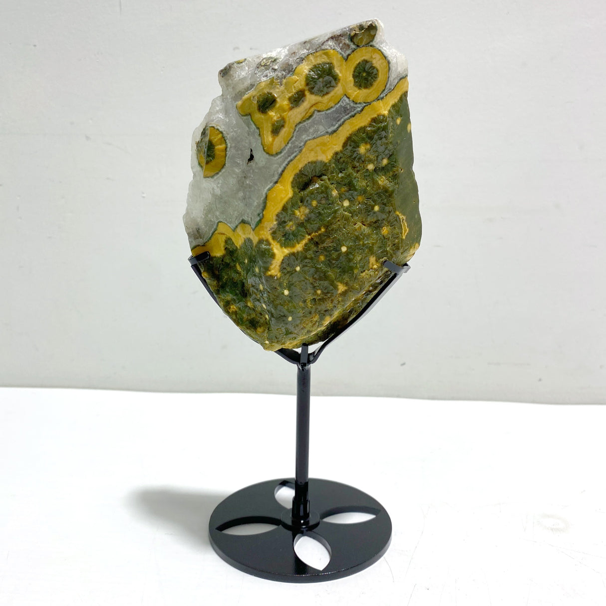 Unique 8th Vein Ocean Jasper Slab With Stand #3