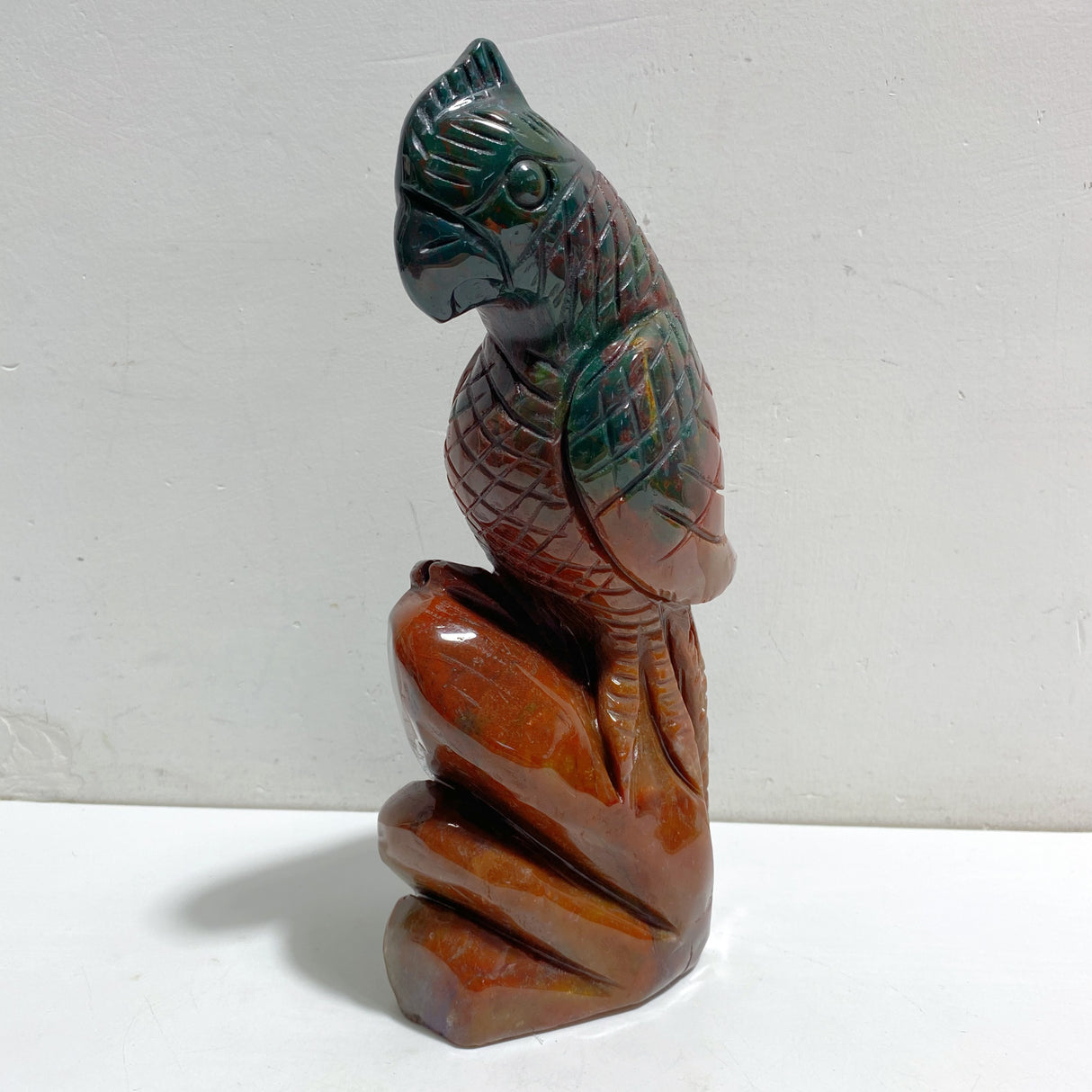 Large Ocean Jasper Parrot Carving