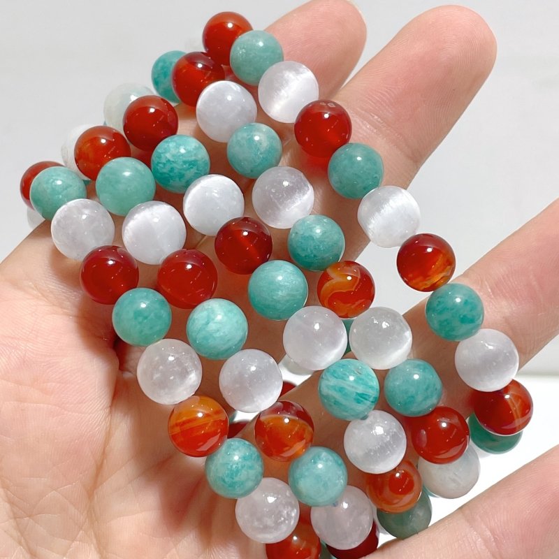 Carnelian Amazonite DIY Bracelet Wholesale Original Design - Wholesale Crystals