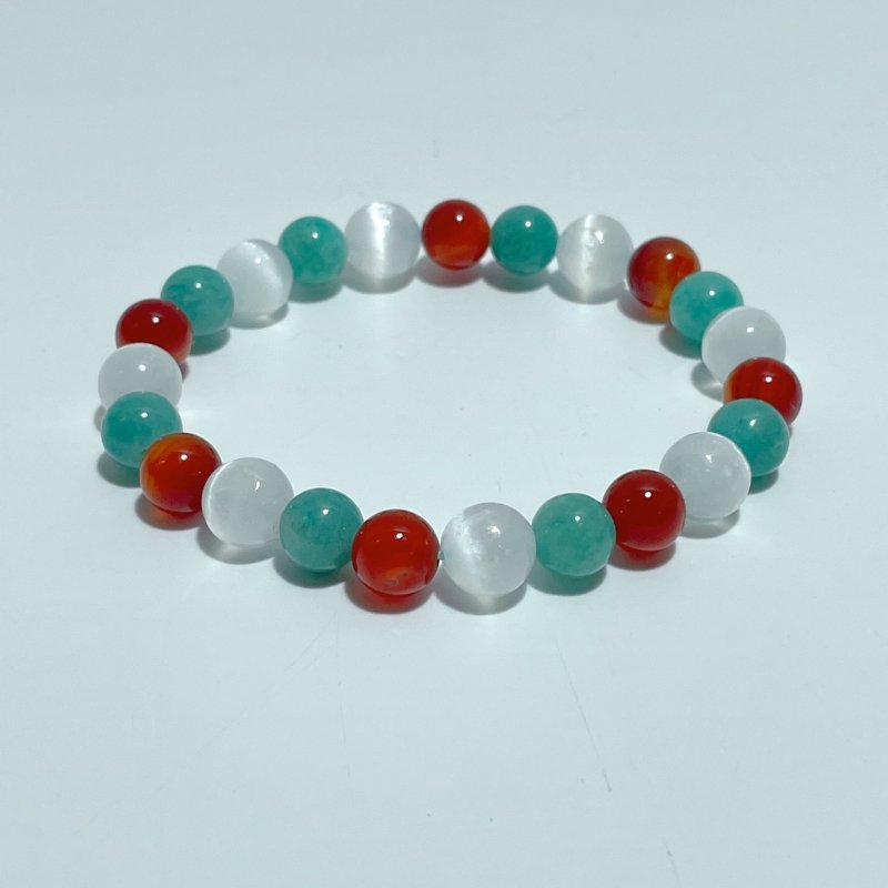 Carnelian Amazonite DIY Bracelet Wholesale Original Design - Wholesale Crystals
