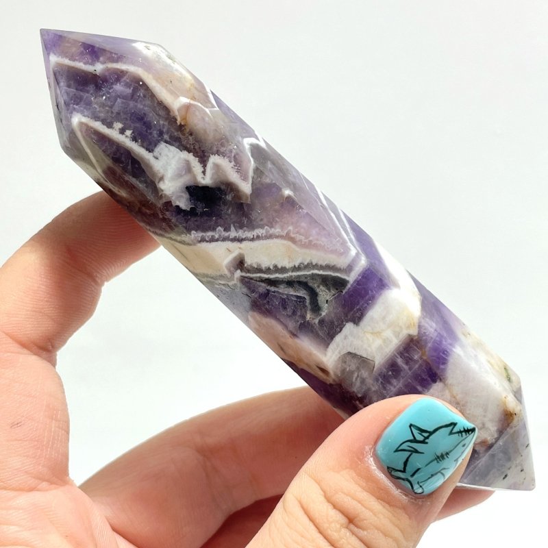 Chevron Amethyst Double Points Wholesale - Wholesale Crystals