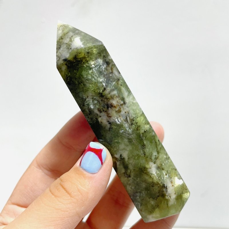 Clear Green Mica Point Wholesale - Wholesale Crystals