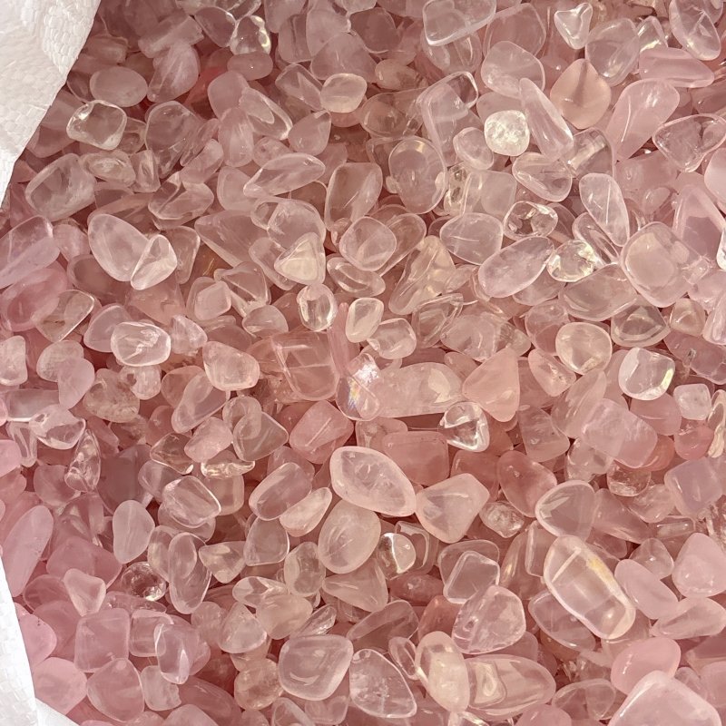 Clear Rose Quartz Gravel Chips Wholesale - Wholesale Crystals