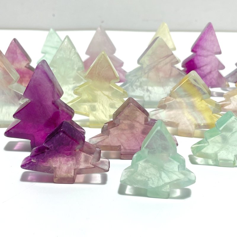 Colorful Fluorite Pine Tree Christmas Tree Wholesale - Wholesale Crystals