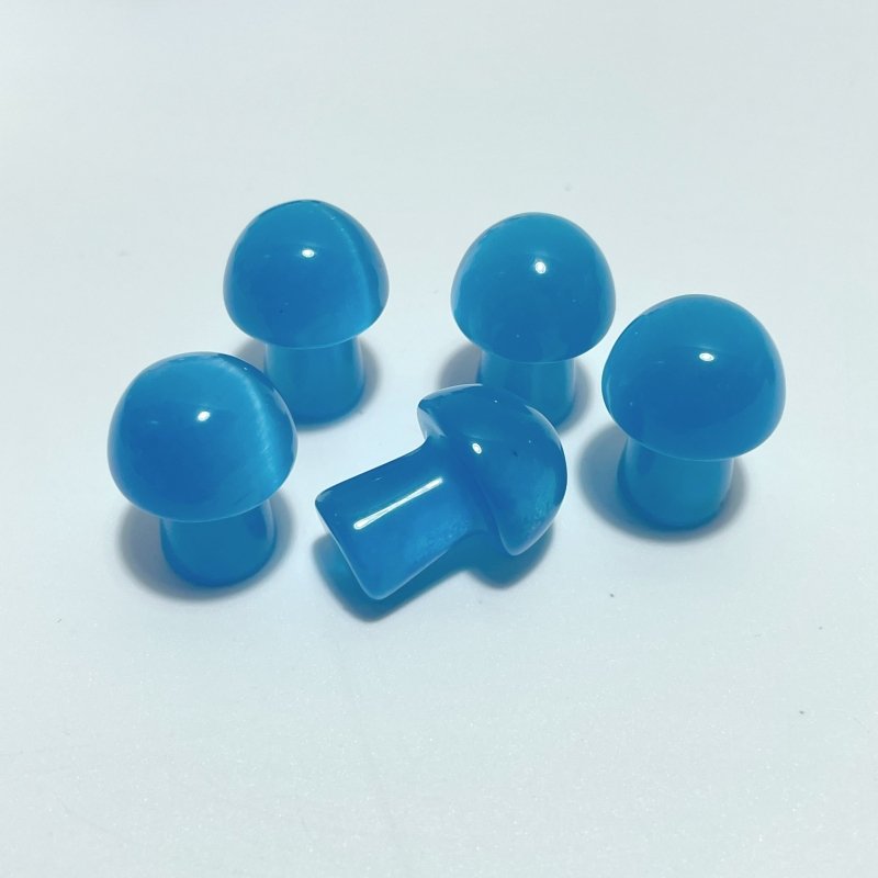 Colorful Glass Cat Eye Mushrooms Wholesale (man made) - Wholesale Crystals