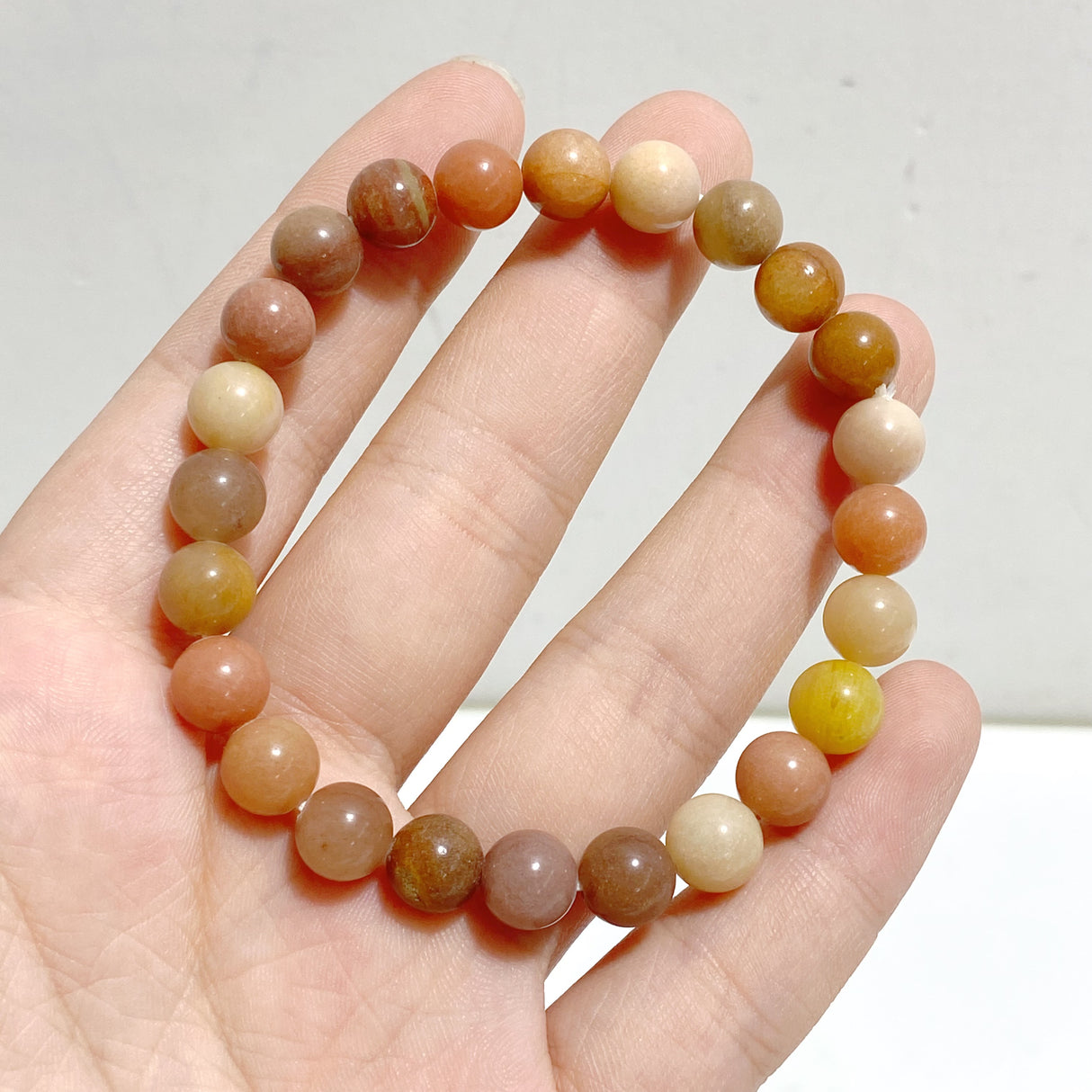 8mm Yellow Agate Bracelets Wholesale