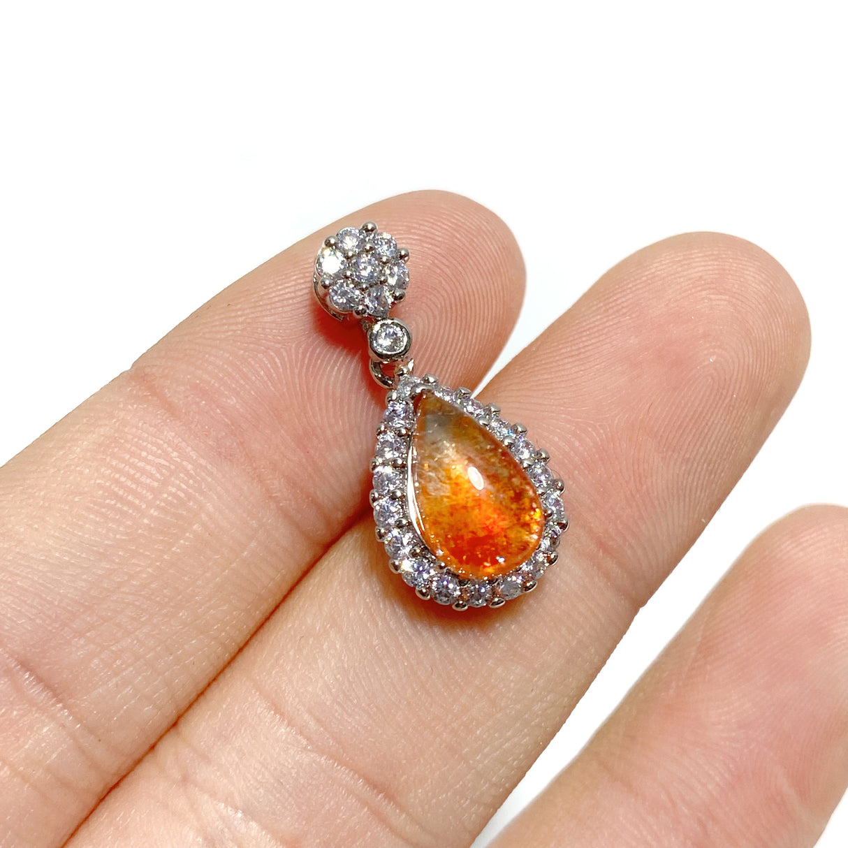 Beautiful Sunstone Teardrop Pendants Wholesale