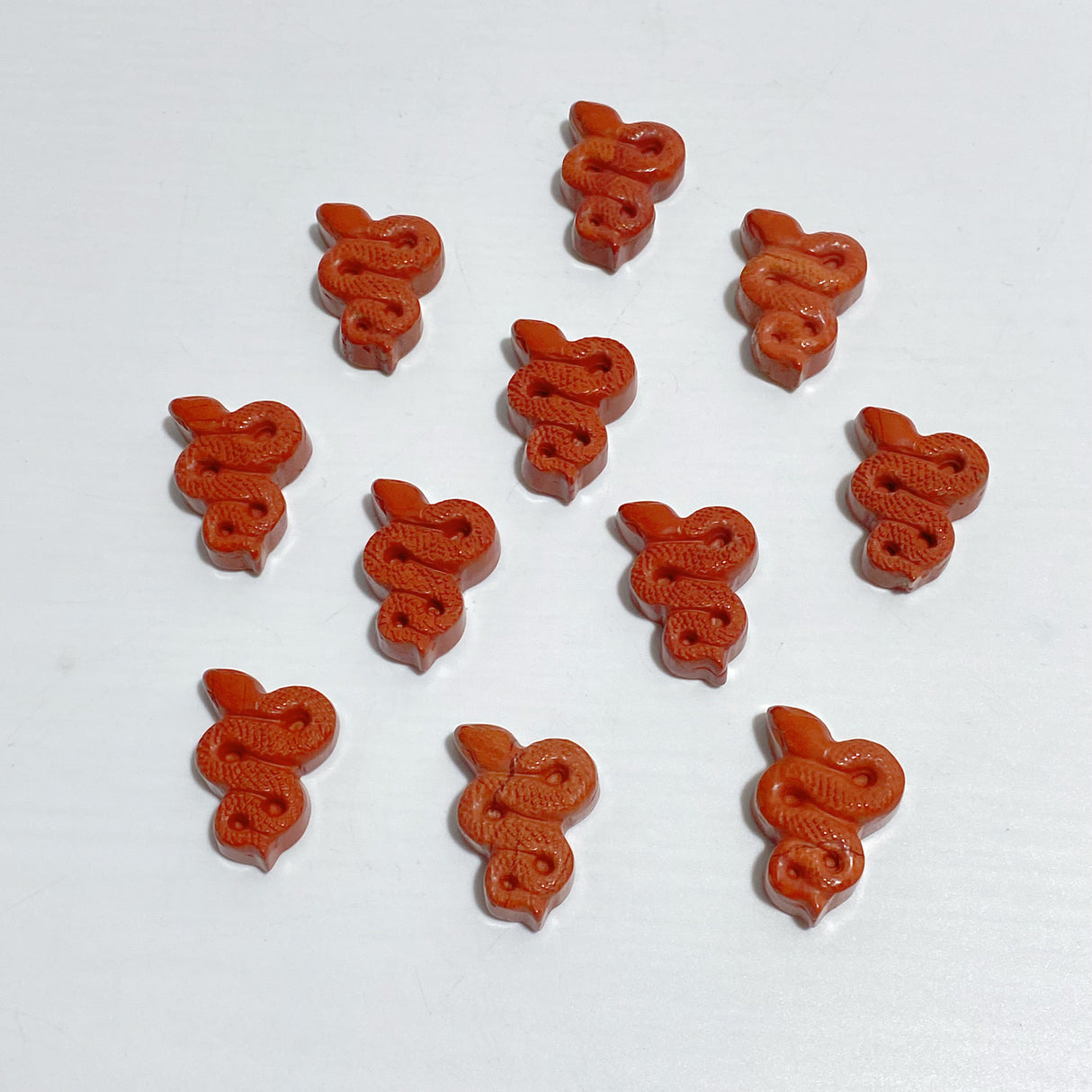 Red Jasper Snake Carving Wholesale