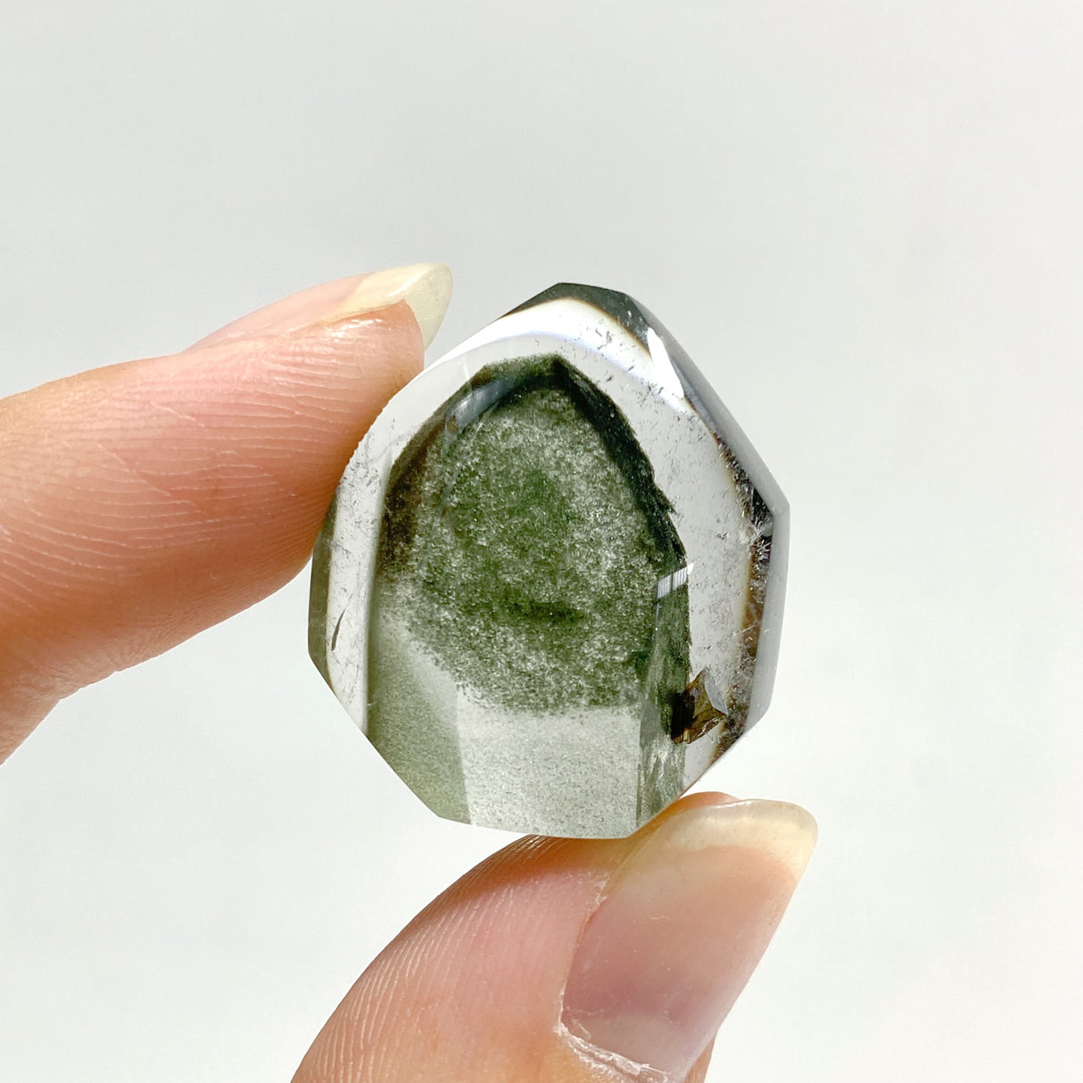 Beautiful Garden Quartz Mountain Shape Inclusion For Jewelry Making DIY Pendant