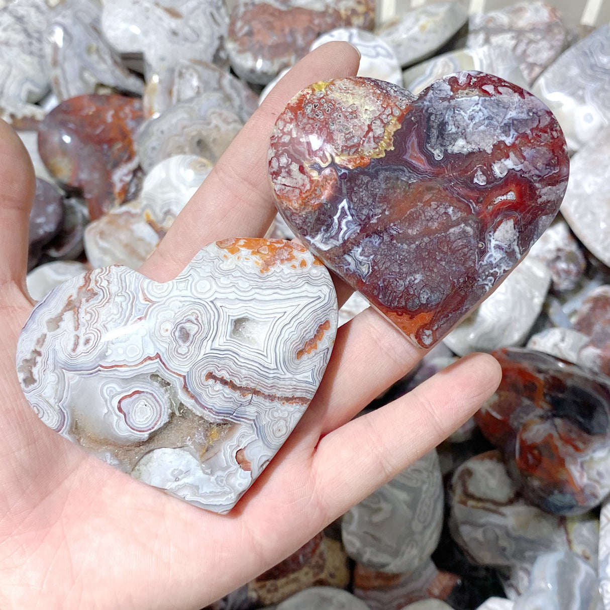 231 Pieces Moroccan Agate Heart (Sea Freight Only)