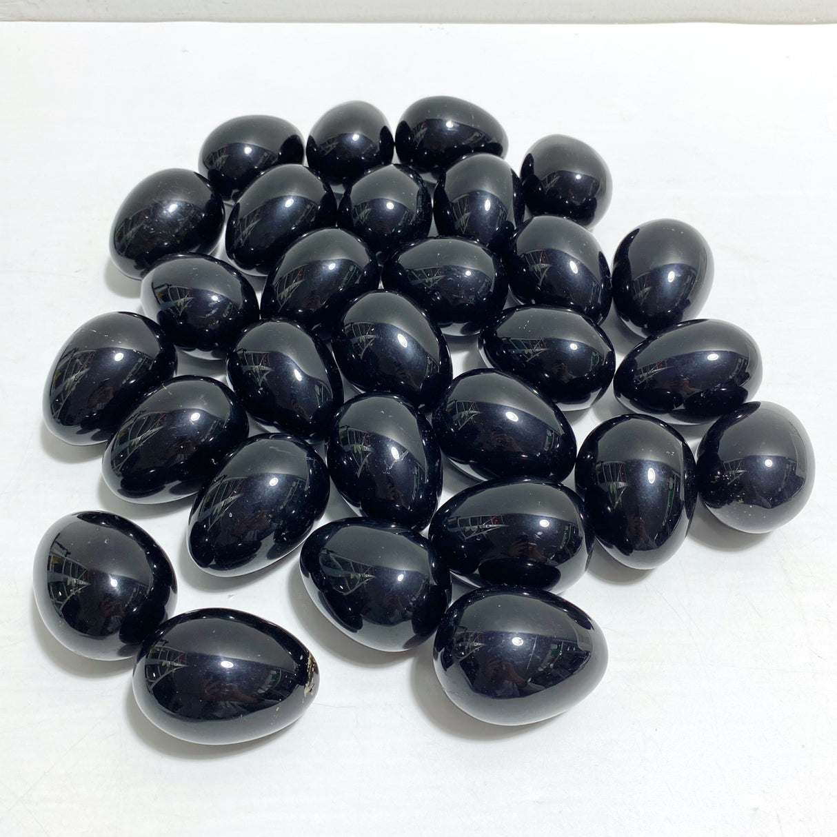 29 Pieces Black Obsidian Eggs