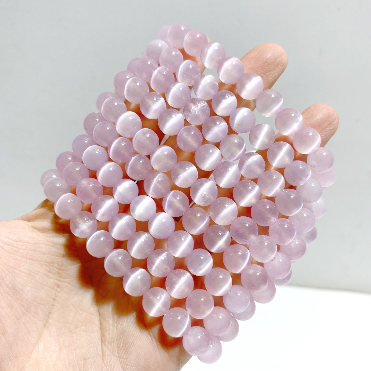 2 Types Purple Aura Selenite Bracelet Wholesale