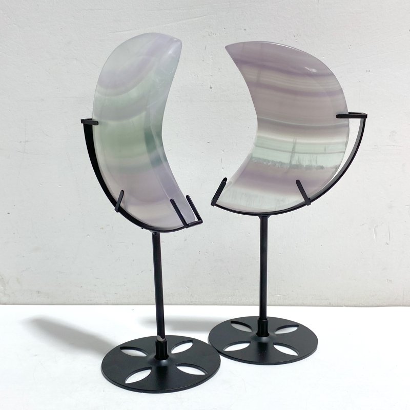 Fluorite Moon Carving With Stand Wholesale -Wholesale Crystals