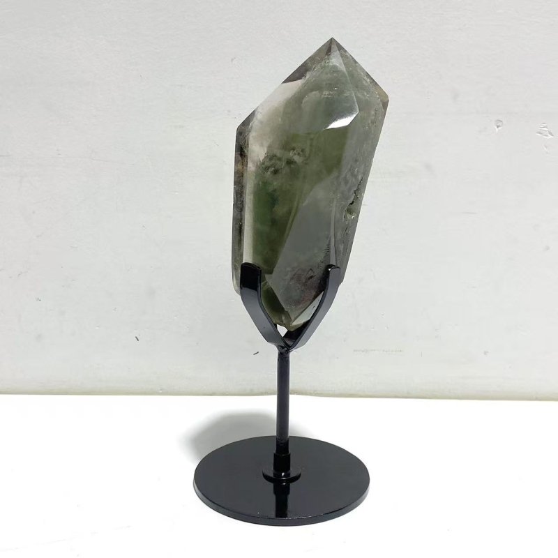 Garden Quartz Enhydro Quartz Point With Stand - Wholesale Crystals