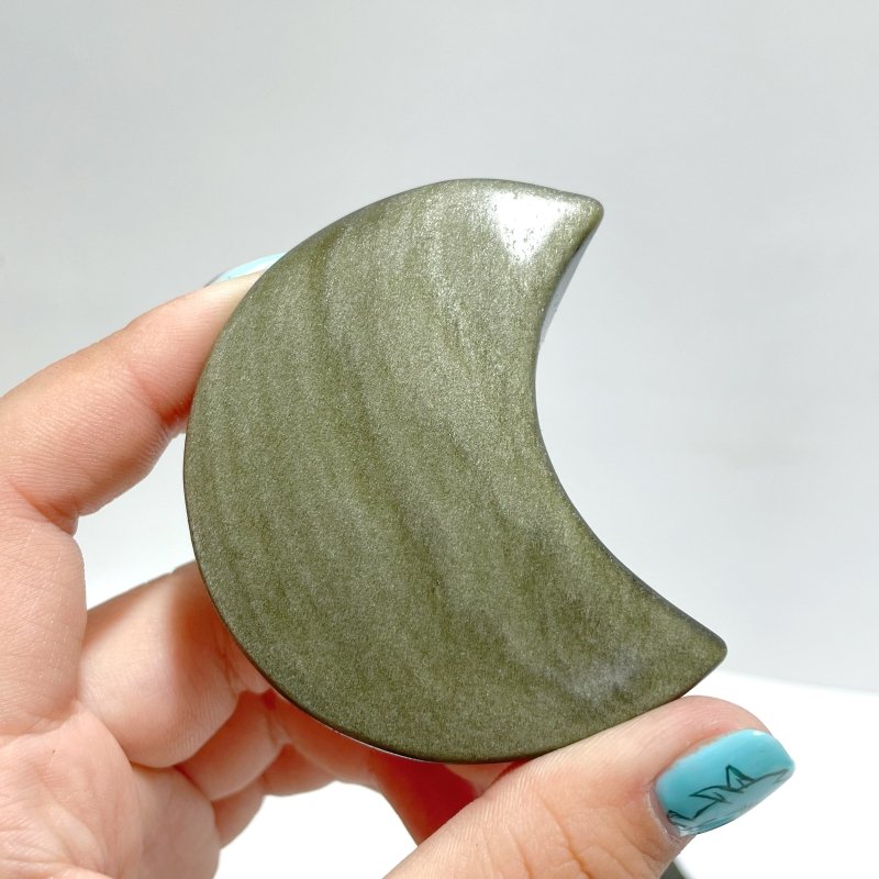 Gold Sheen Obsidian Moon Wholesale - Wholesale Crystals