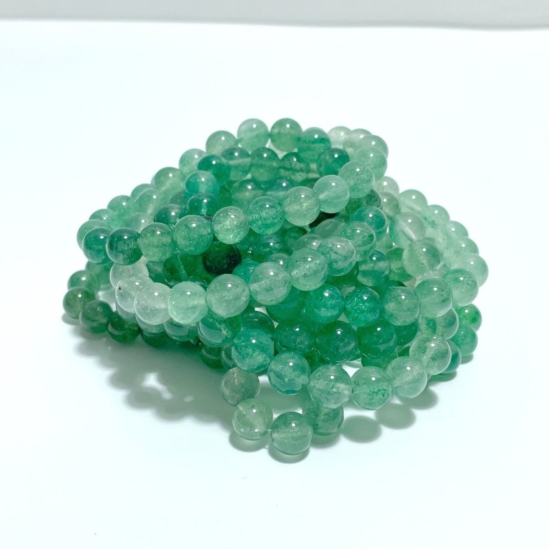 Green Strawberry Quartz Gradient Color Bracelets Wholesale - Wholesale Crystals