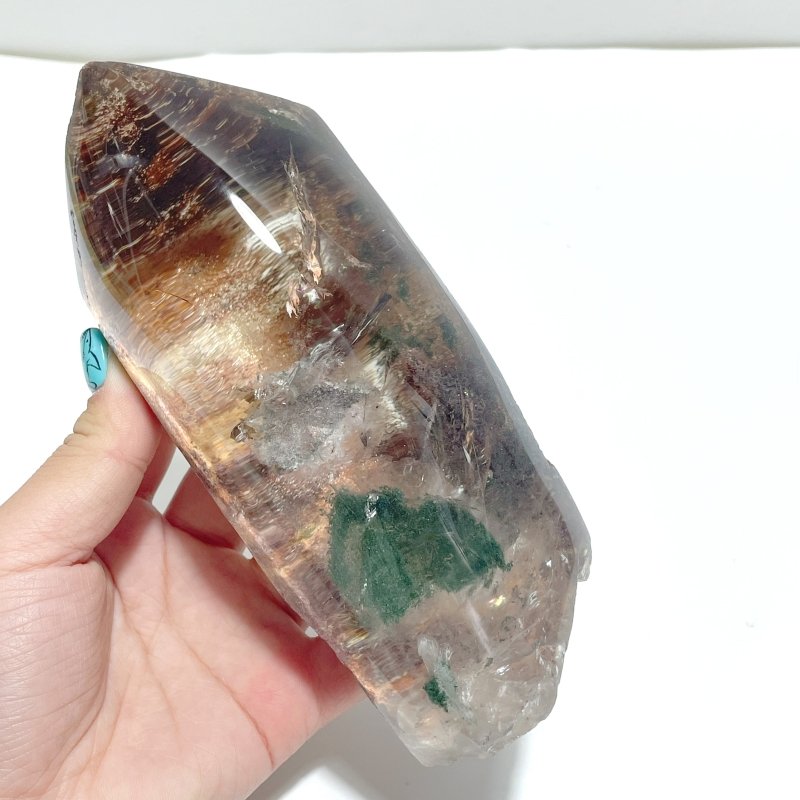 High Quality Garden Quartz Crystal Point Raw Back - Wholesale Crystals