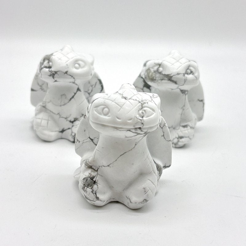 Howlite Toothless Dragon Carving Wholesale - Wholesale Crystals