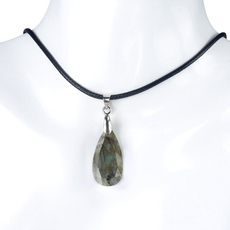 KS1691 - Cut Faceted Diamond Shape Crystal Pendant -Wholesale Crystals