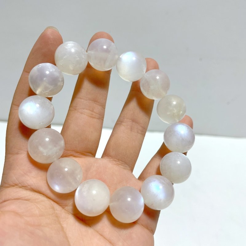 Large Beads 16mm Moonstone Bracelet - Wholesale Crystals