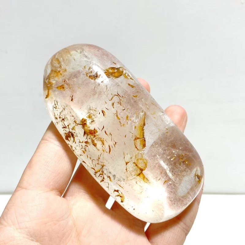Large Clear Quartz Palm Stone Wholesale - Wholesale Crystals