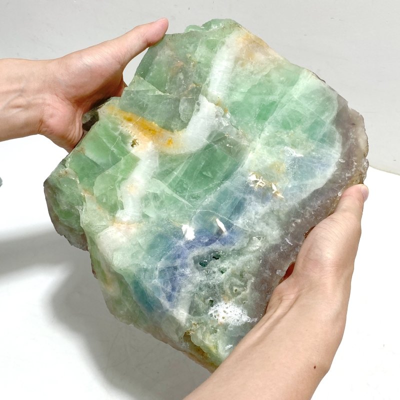 Large Green Purple Fluorite Raw Specimen (Sea Freight Only) -Wholesale Crystals