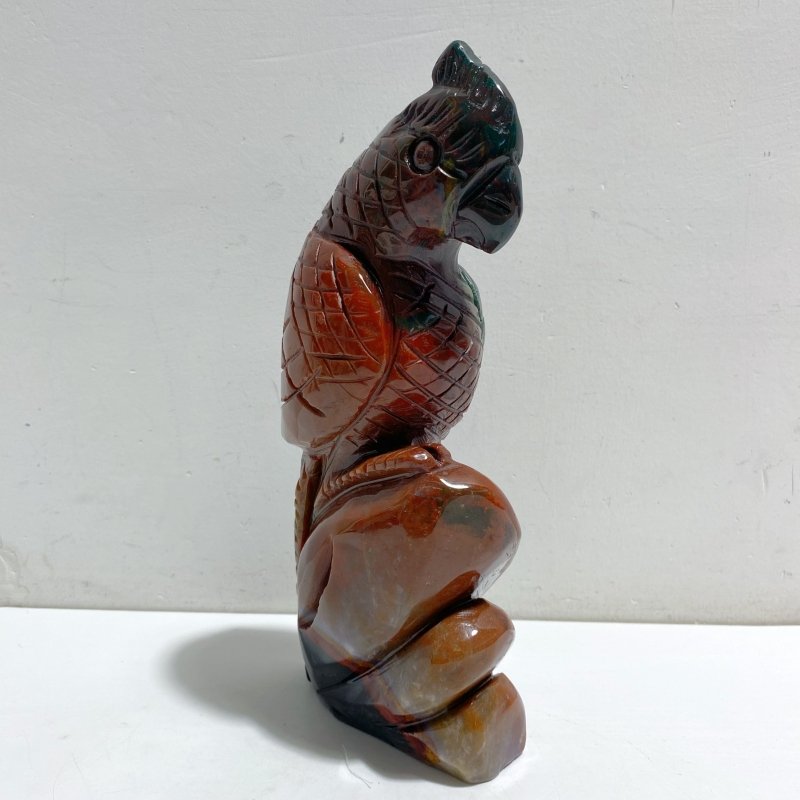 Large Ocean Jasper Parrot Carving -Wholesale Crystals