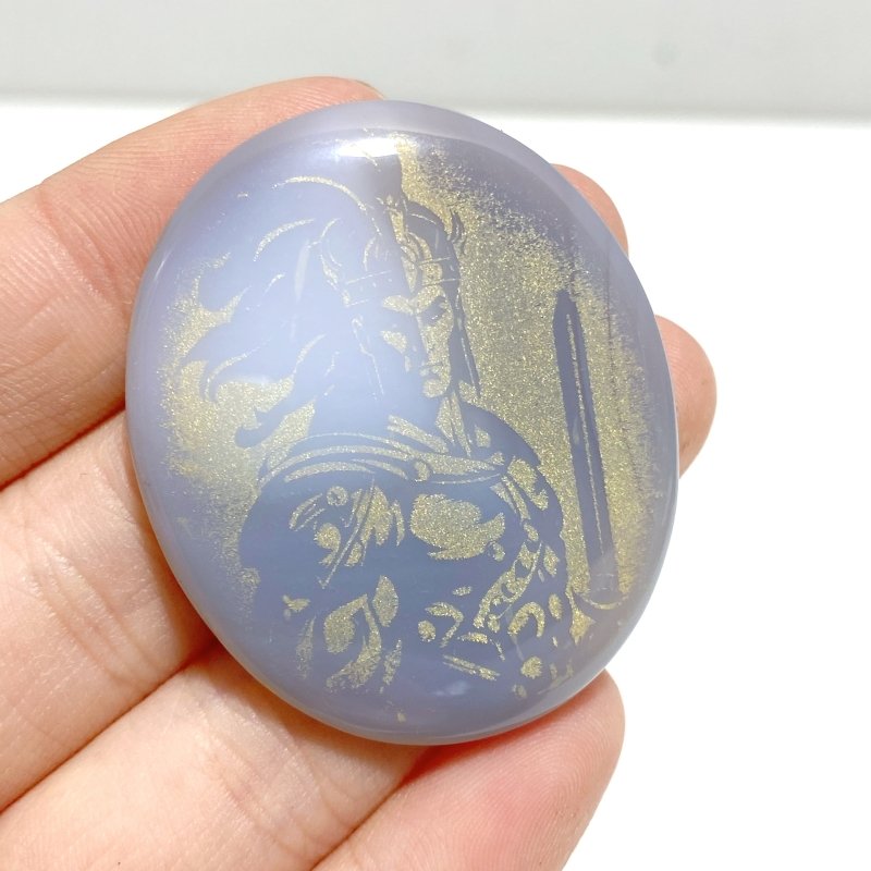 Laser Printing Golden Twelve Olympians Agate Stone DIY Accessories Wholesale - Wholesale Crystals