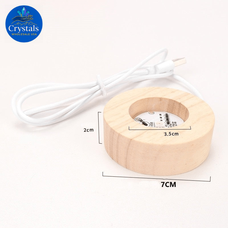 LED Wooden Crystal Stands - Wholesale Crystals