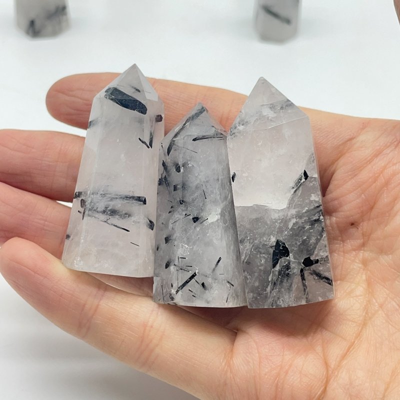 Mini Black Tourmaline Tower Points Wholesale -Wholesale Crystals