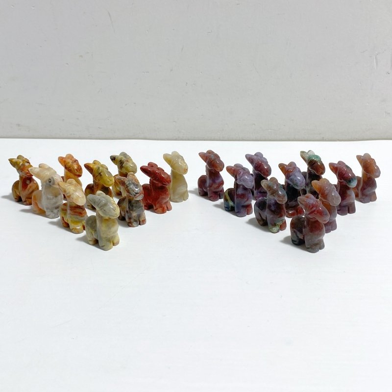 Mini Crazy Agate Ocean Jasper Sheep Carving Wholesale -Wholesale Crystals