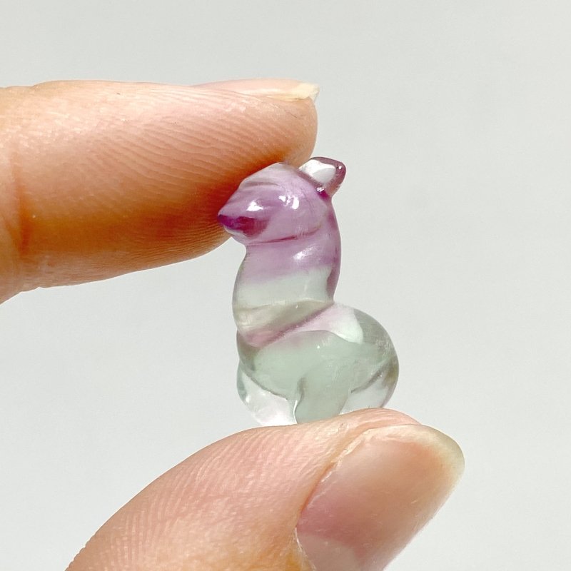 Mini Rainbow Fluorite Alpaca Carving -Wholesale Crystals