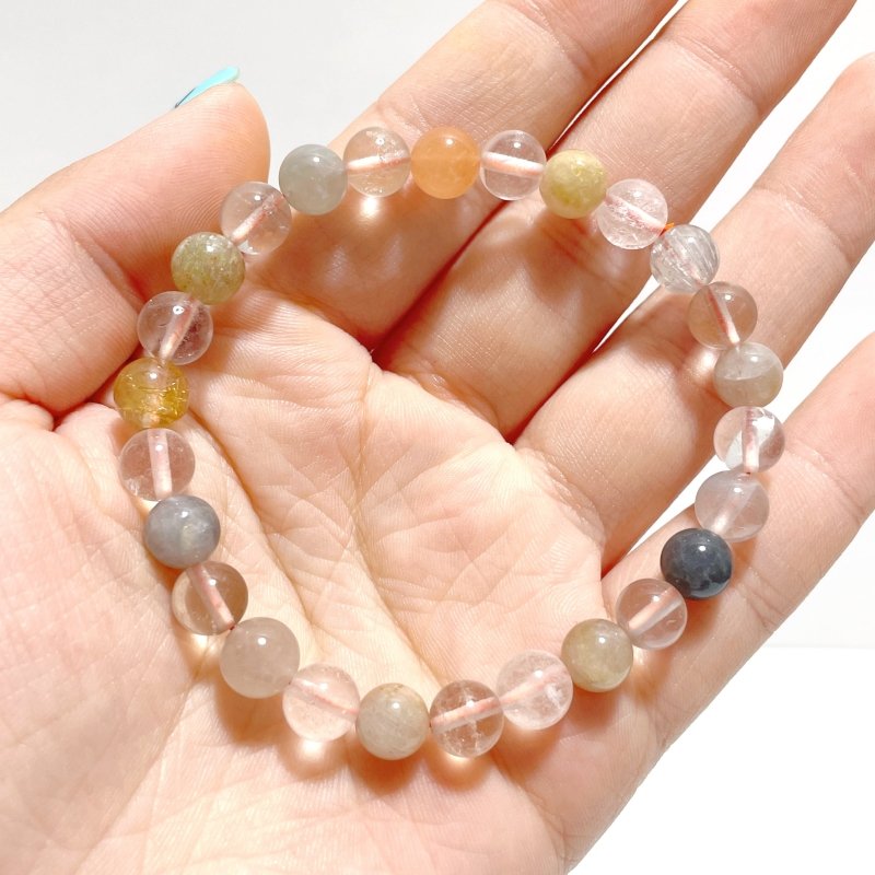 Mixed Color Rutile Quartz Rabbit Hair Garden Quartz Bracelets Wholesale - Wholesale Crystals