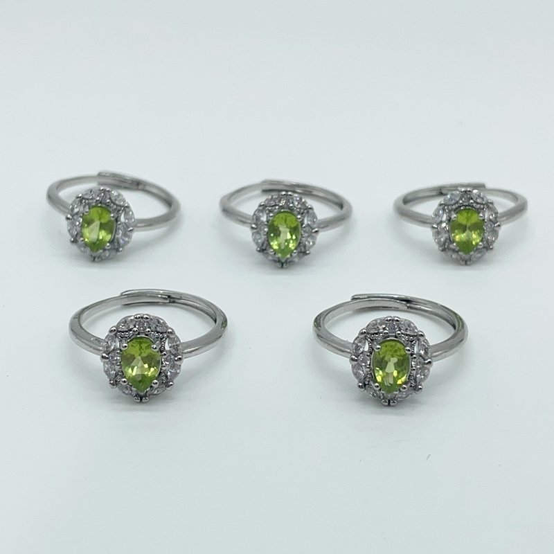 Peridot Cut Faceted Ring Wholesale - Wholesale Crystals