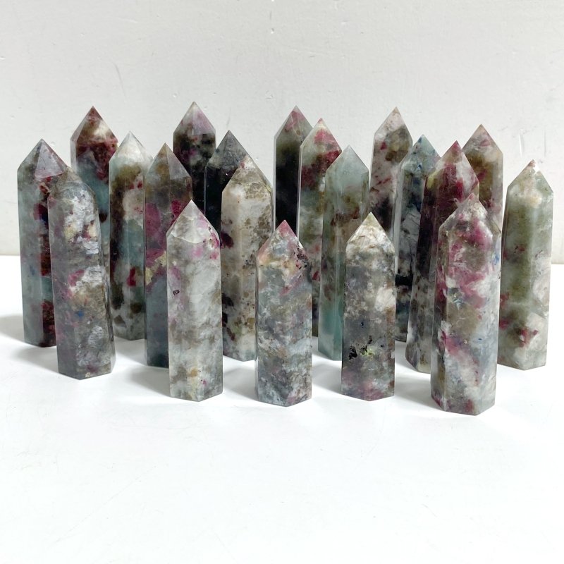 Pink & Blue Tourmaline Tower Point Wholesale -Wholesale Crystals