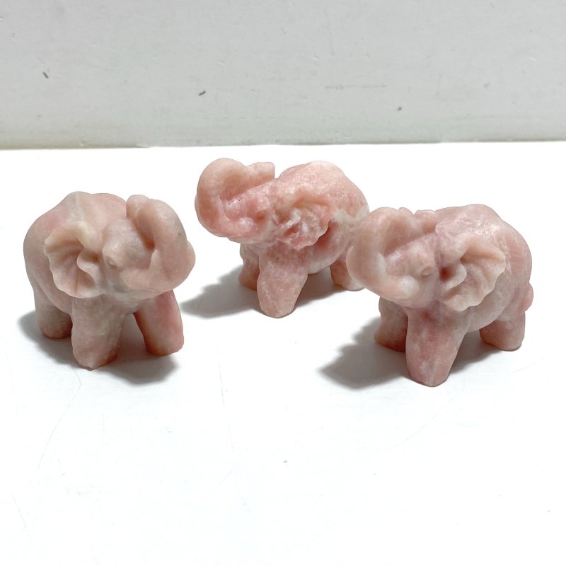 Pink Opal Elephant Carving Wholesale - Wholesale Crystals