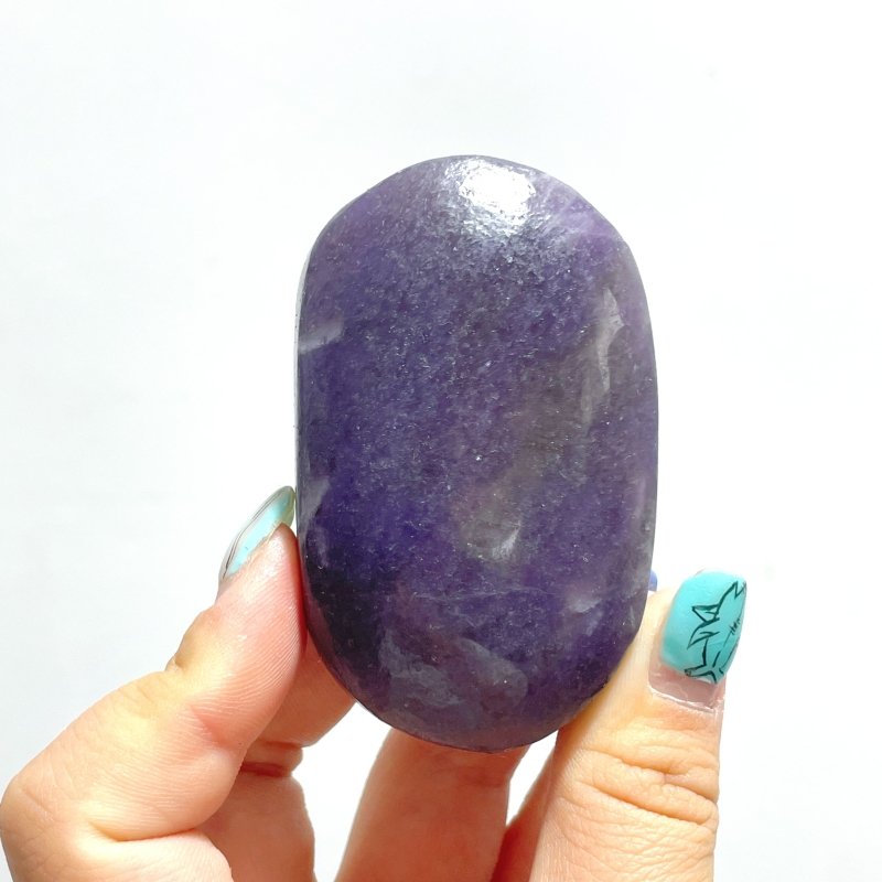 Purple Lepidolite Mixed Quartz Palm Wholesale - Wholesale Crystals