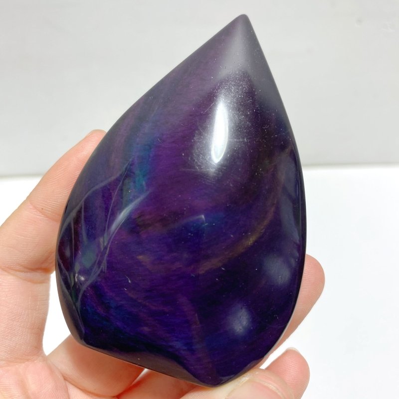 Rainbow Cat Eye Obsidian Arrow Head Shape Wholesale - Wholesale Crystals