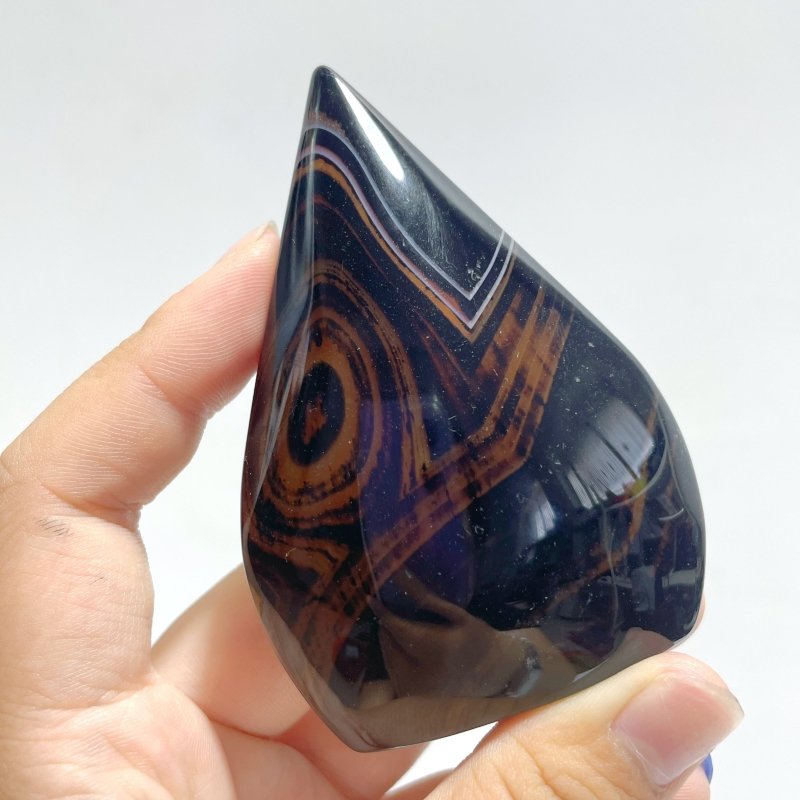 Red&Black Stripe Agate Mixed Quartz Arrow Head Shape Wholesale - Wholesale Crystals