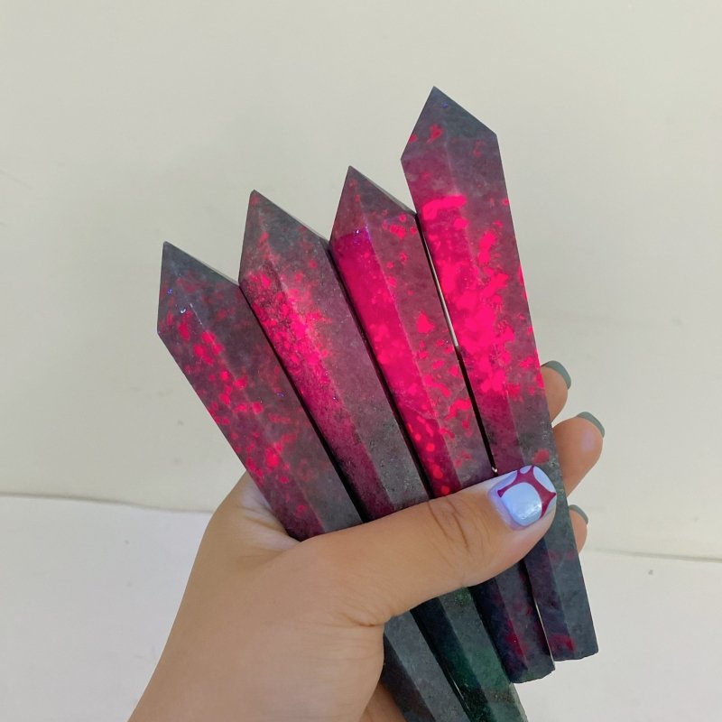 Ruby in Kyanite Point Magic Scepter Wand Wholesale(UV - Reactive) - Wholesale Crystals