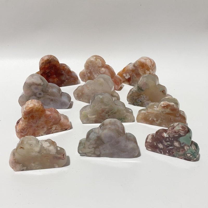 Sakura Agate Cloud Carving Wholesale - Wholesale Crystals