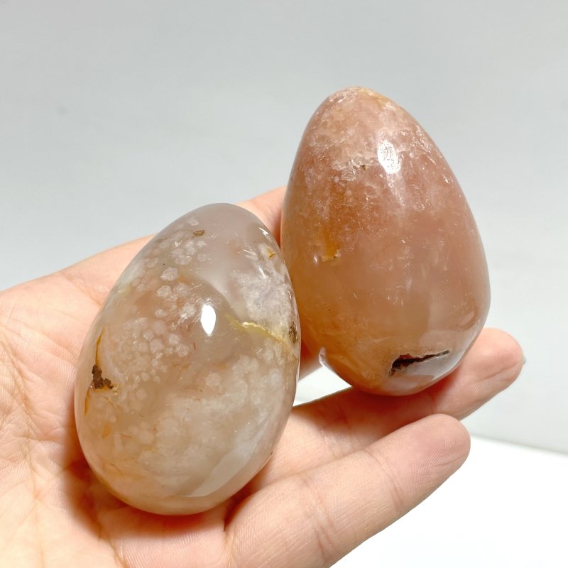Sakura Flower Agate Egg Wholesale - Wholesale Crystals