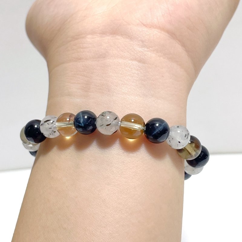 Smoky Quartz Blue Tiger Eye DIY Bracelet Wholesale Original Design - Wholesale Crystals